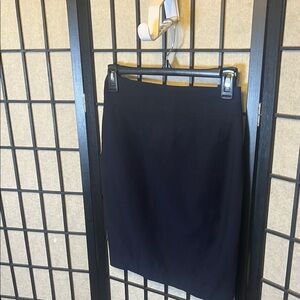LOFT Classic Black Lined Pencil Skirt